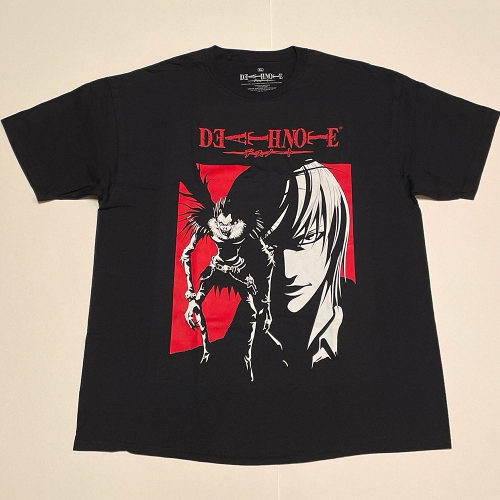 DEATH NOTE LIGHT YAGAMI AND RYUK ANIME MANGA T SHIRT (BRAND NEW)